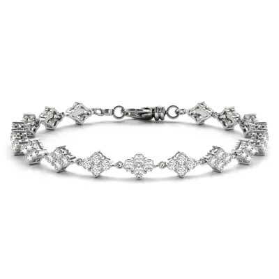 Clover Lab Diamond Tennis Bracelet